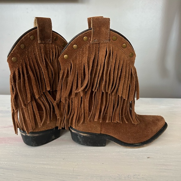 Girls Fringe Boots - Picture 4 of 7